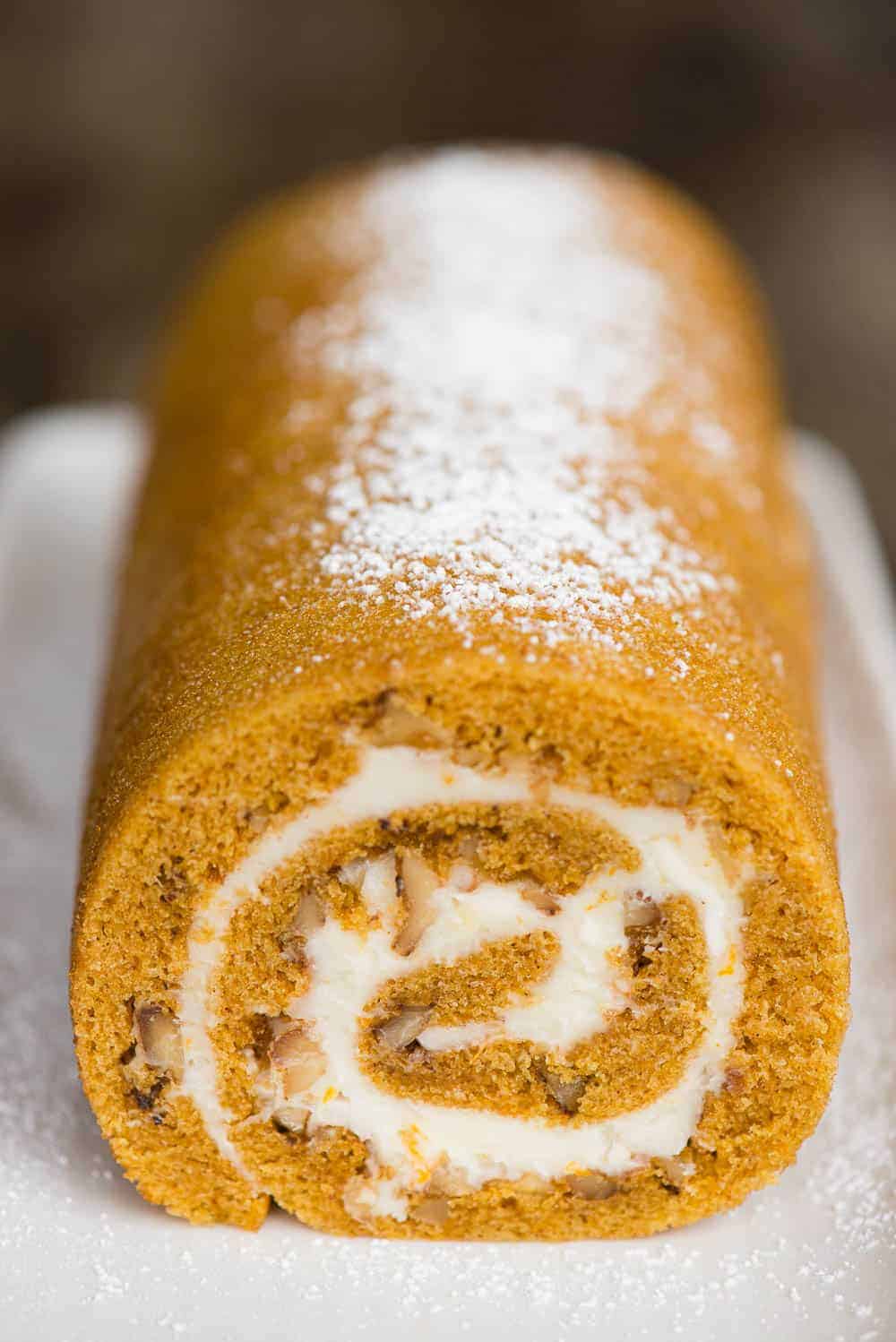 {The BEST Classic} Pumpkin Roll Recipe - Self Proclaimed Foodie