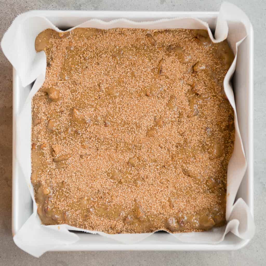 blondie bar recipe before going into oven