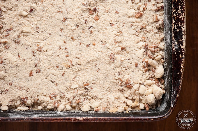 crumb pecan topping for pumpkin coffee cake