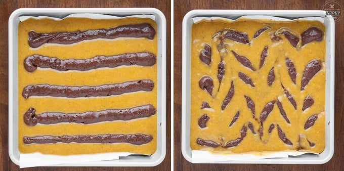 pre-baked pumpkin swirl brownies