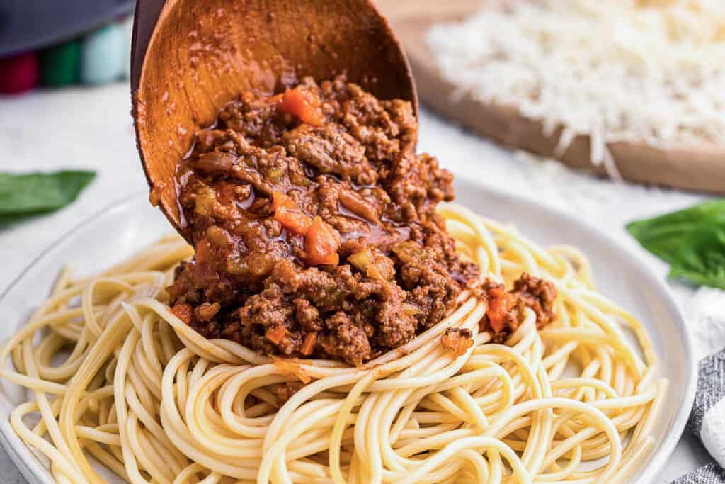 Authentic Homemade Ground Beef Ragu Sauce - Slow Cooked