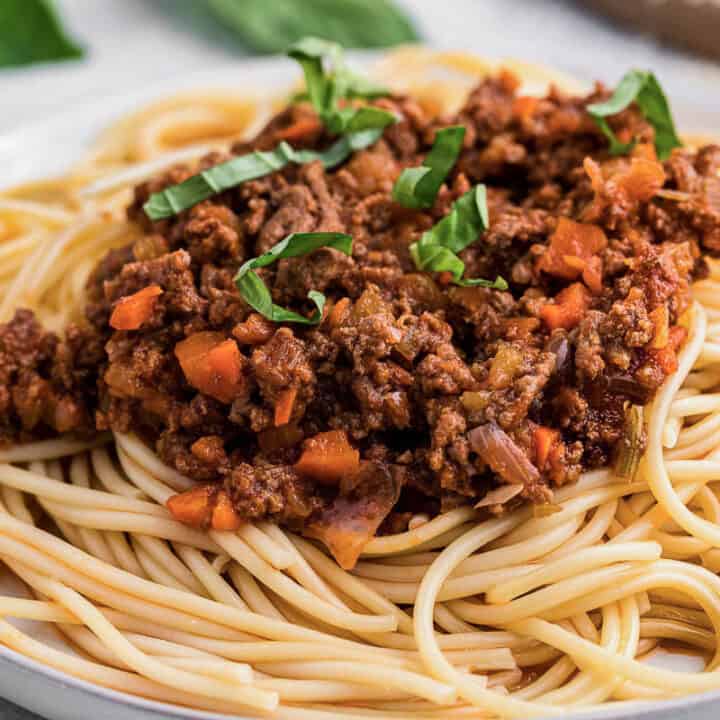 Authentic Homemade Ground Beef Ragu Sauce Slow Cooked