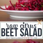 Raw Citrus Beet Salad recipe