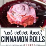 how to make pink cinnamon rolls with beets