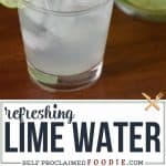 lime water with mint