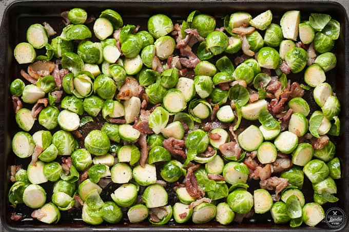 balsamic brussel sprouts with bacon