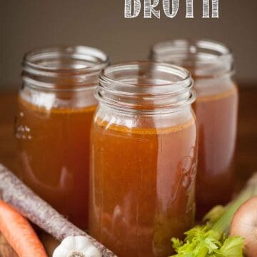 Make your own homemade slow Roasted Beef Broth for the most delicious stock that makes perfect stews, soups, and roasts. I like to call it liquid gold!