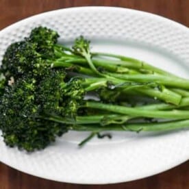 a close up of broccolini
