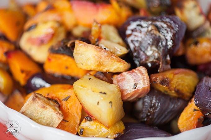 a close up of a cooked veggie