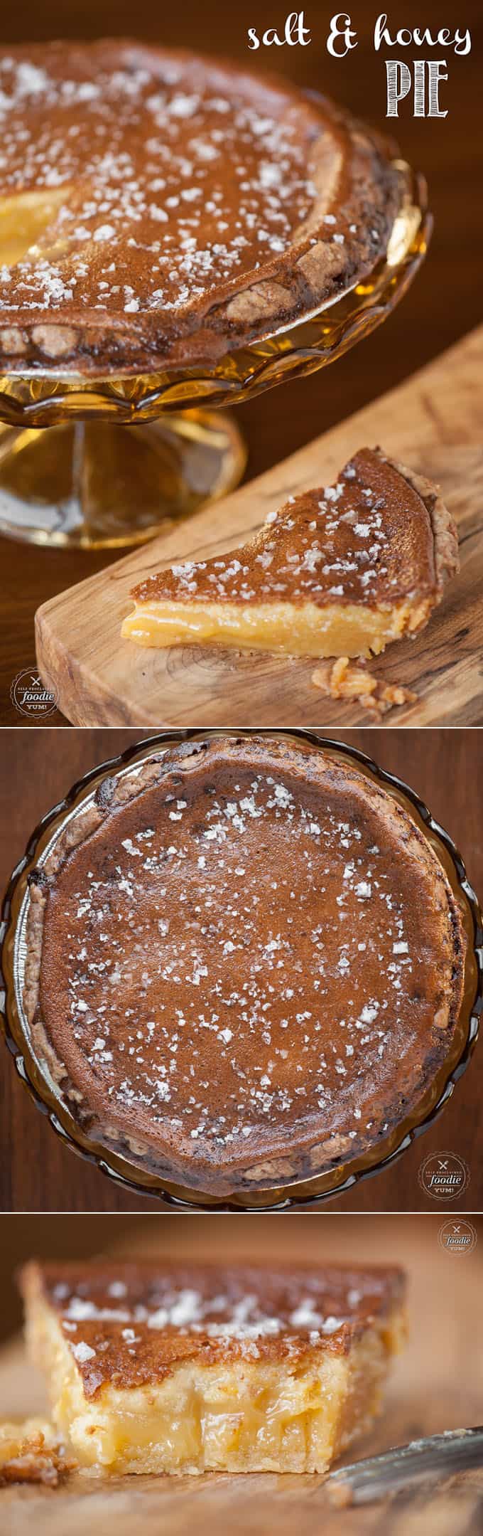 You\'ve never tasted anything like this Salt &amp;amp; Honey Pie. It is the most rich, decadent, and downright delicious dessert that is perfect for the holidays.