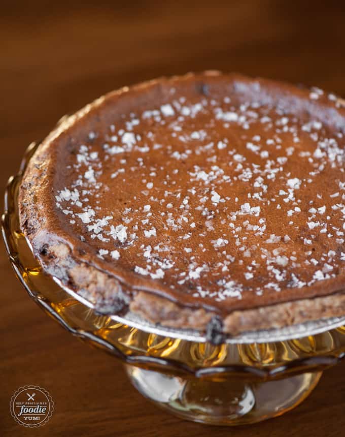 a salt and honey pie on a dish