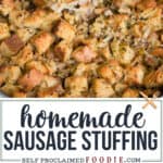 homemade sausage stuffing recipe