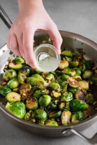 added lemon juice to Sautéed Brussels Sprouts