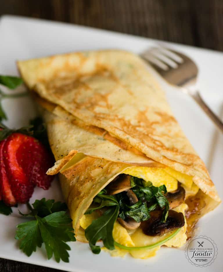 Savory Breakfast Crepes With Bourbon Bacon Jam | Self Proclaimed Foodie