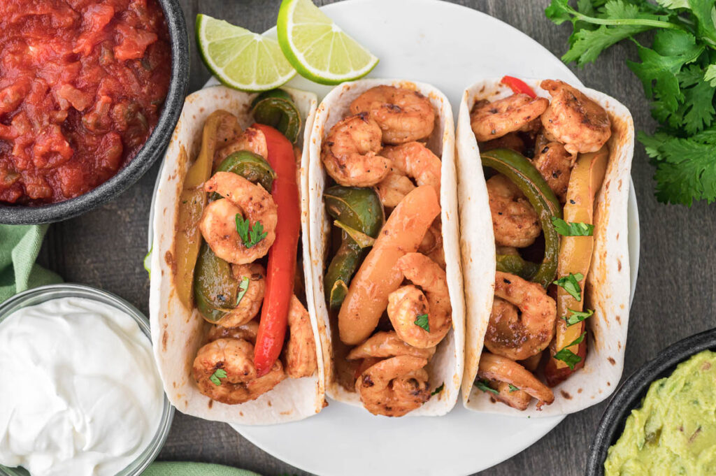 Quick and Easy Sizzlin' Hot Skillet Shrimp Fajitas
