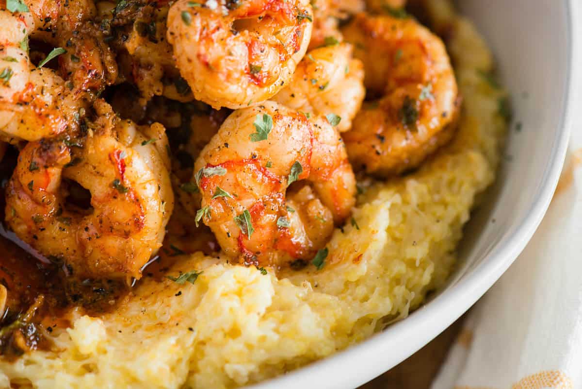 Shrimp and shrimp Grits