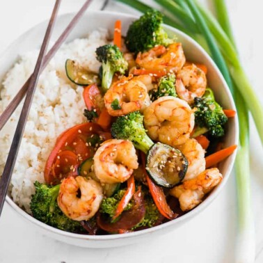 easy shrimp stir fry recipe with rice