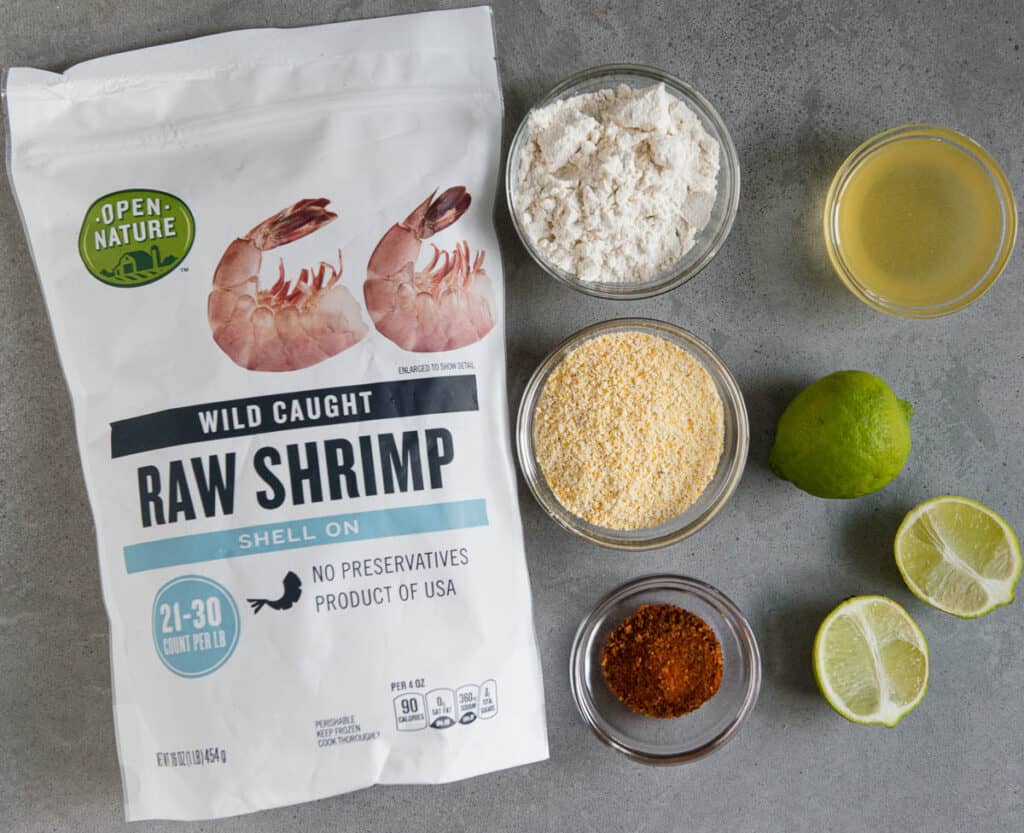ingredients needed to make Crispy Shrimp Tacos