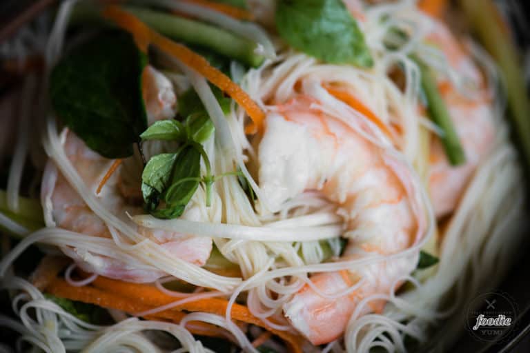 Shrimp Vermicelli Salad Recipe Self Proclaimed Foodie