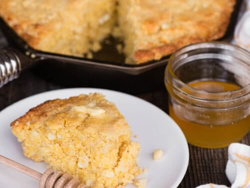 Buttermilk Cornbread in a Cast Iron Skillet - Striped Spatula