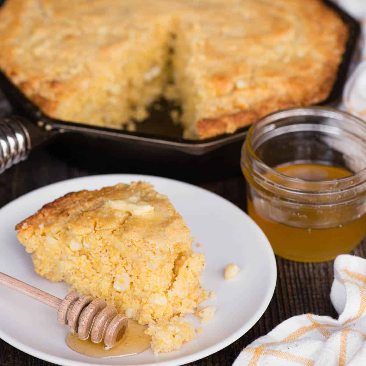 Creamed Corn Grilled Skillet Cornbread with Strawberry Butter : Recipes :  Cooking Channel Recipe