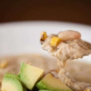 This Skinny White Chicken Chili is super healthy, full of protein, packed with flavor, really easy to make, and a great meal your family will love.