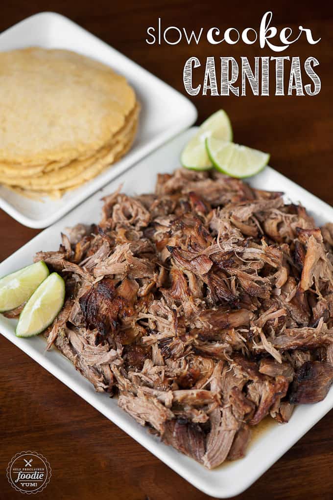 Slow Cooker Carnitas | Self Proclaimed Foodie