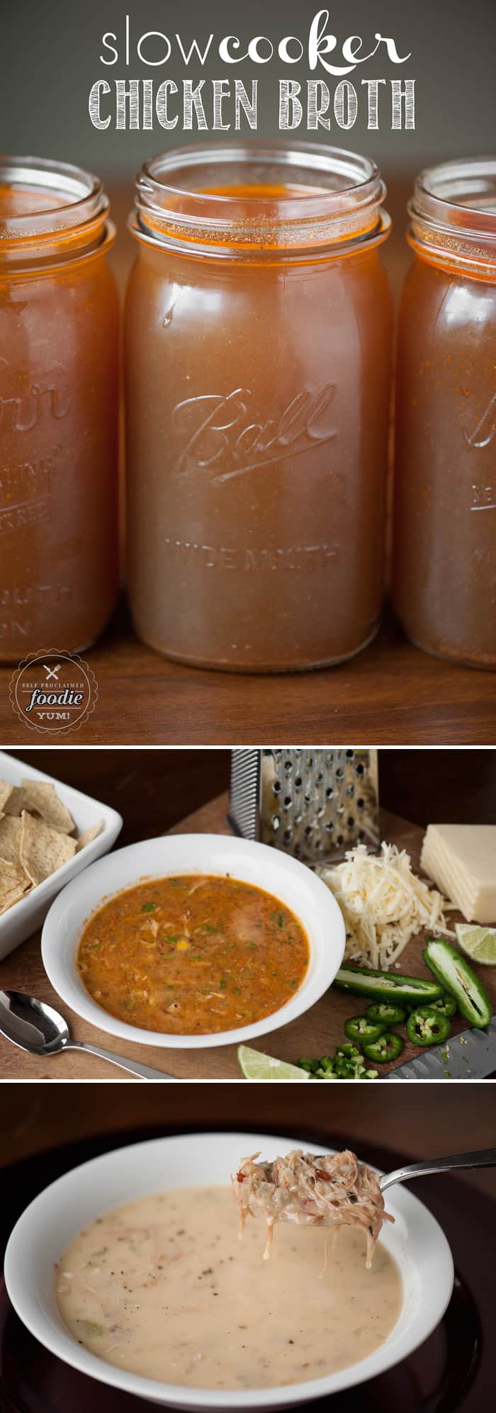 Slow Cooker Chicken Broth Self Proclaimed Foodie