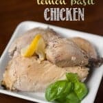 Prepare an easy family dinner by making this Slow Cooker Lemon Basil Whole Chicken. The chicken can be eaten as a main dish or used in other recipes.