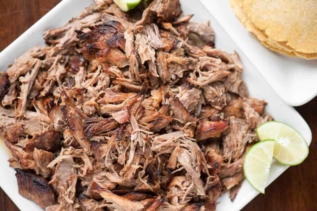 crispy carnitas on plate