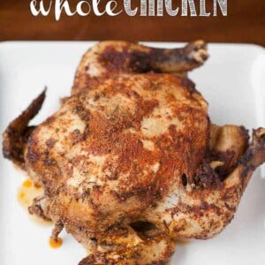 If you're looking for an easy weeknight dinner, make use of that crockpot and look no further than this delicious and simple Slow Cooker Whole Chicken.