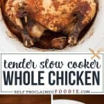 How to cook a whole chicken in a crockpot
