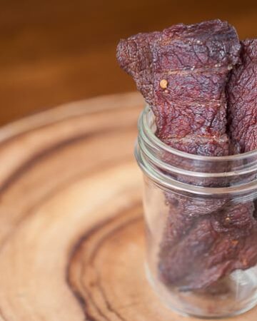 If you have a smoker, one of the easiest protein filled snacks you can make is your own Smoked Beef Jerky.