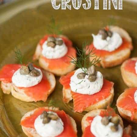 If you're looking for an elegant and tasty yet easy to make appetizer for your next dinner or holiday party, Smoked Salmon Crostini is always a favorite!