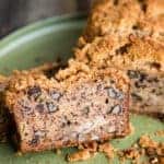 Sour Cream Banana Nut Bread is a super moist banana bread recipe with a crunchy sweet topping. Put those ripe bananas on your counter to good use and make a batch of this not-so-healthy banana nut bread. Whether you enjoy it for breakfast with a hot cup of coffee or as a late afternoon snack, you will love it!