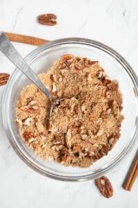 pecans and sugar for coffee cake recipe