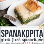 spanakopita greek spinach pie recipe