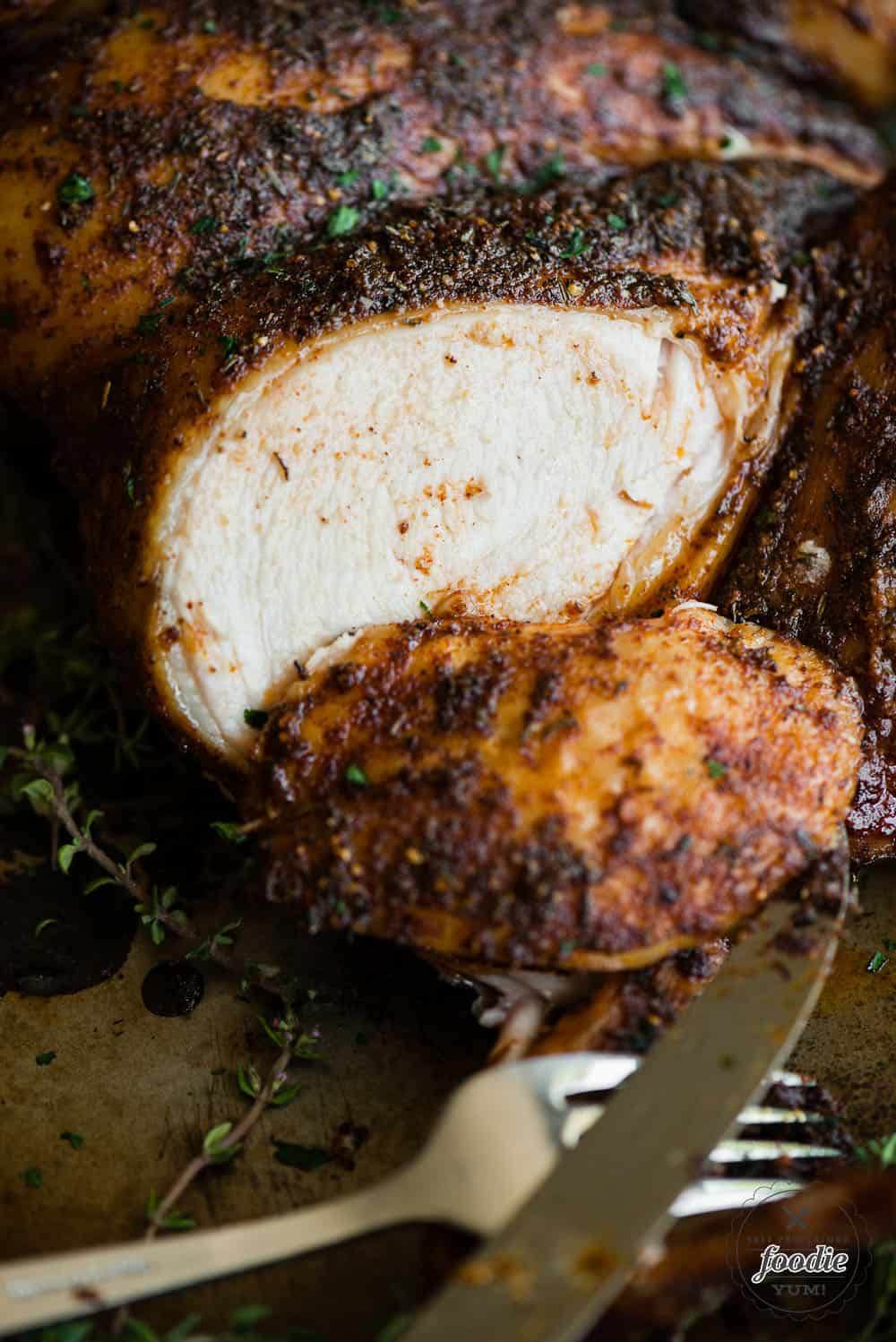 Dry rubbed Spatchock Smoked Chicken