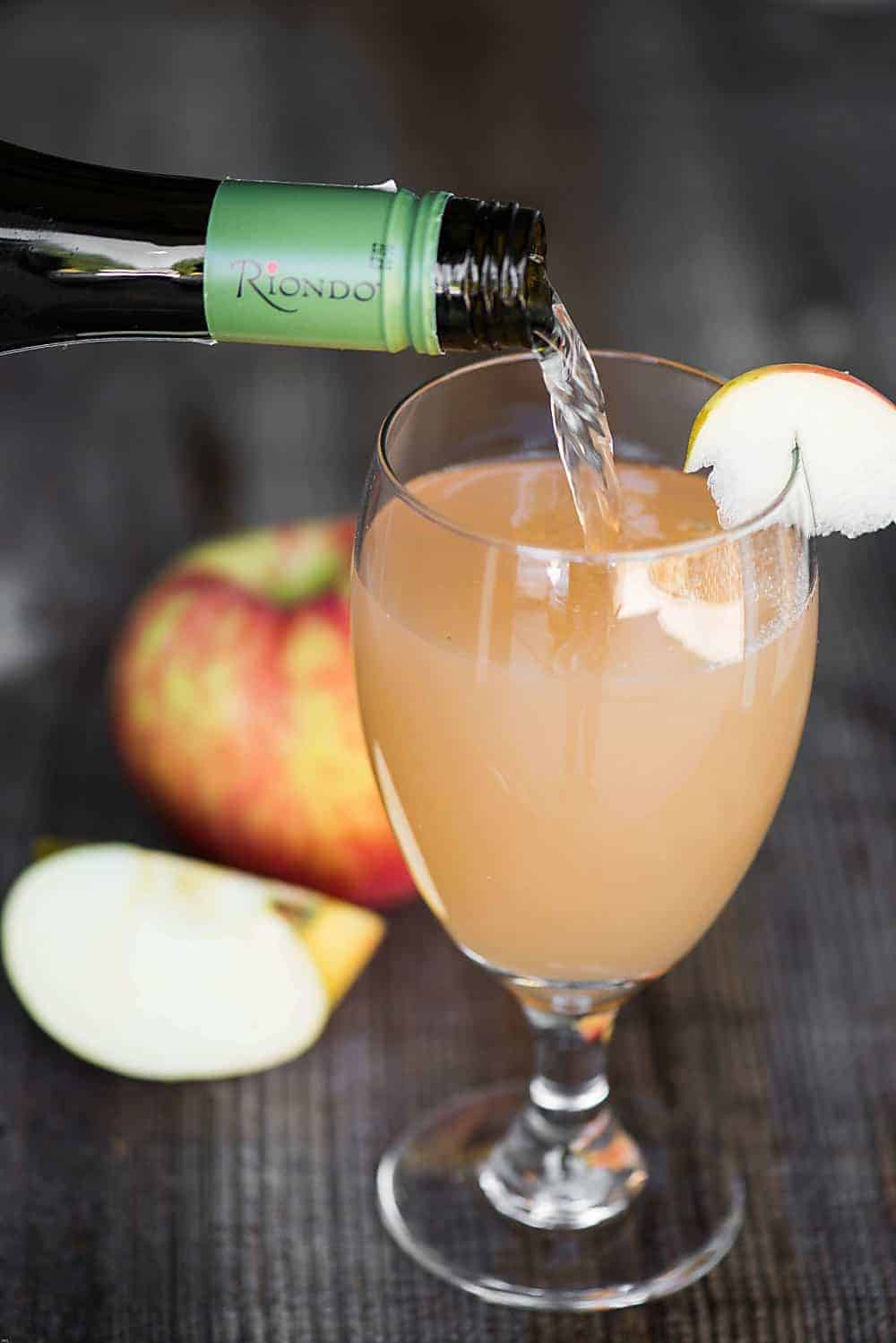 Spiced Apple Prosecco is a quick and easy drink full of fall flavor. Prosecco cocktails are perfect for holiday gatherings or relaxing after a busy day.