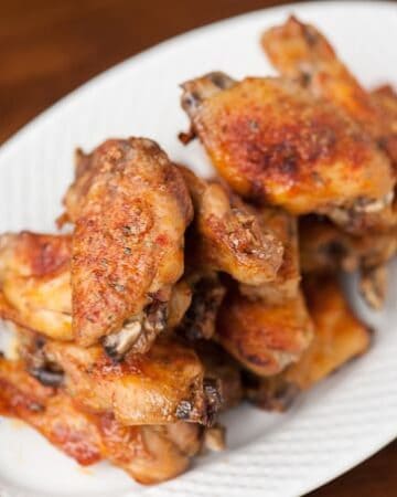 Everyone knows fall off the bone wings are one of the best finger licking game day snacks, and these Spicy Ranch Chicken Wings are fantastic.