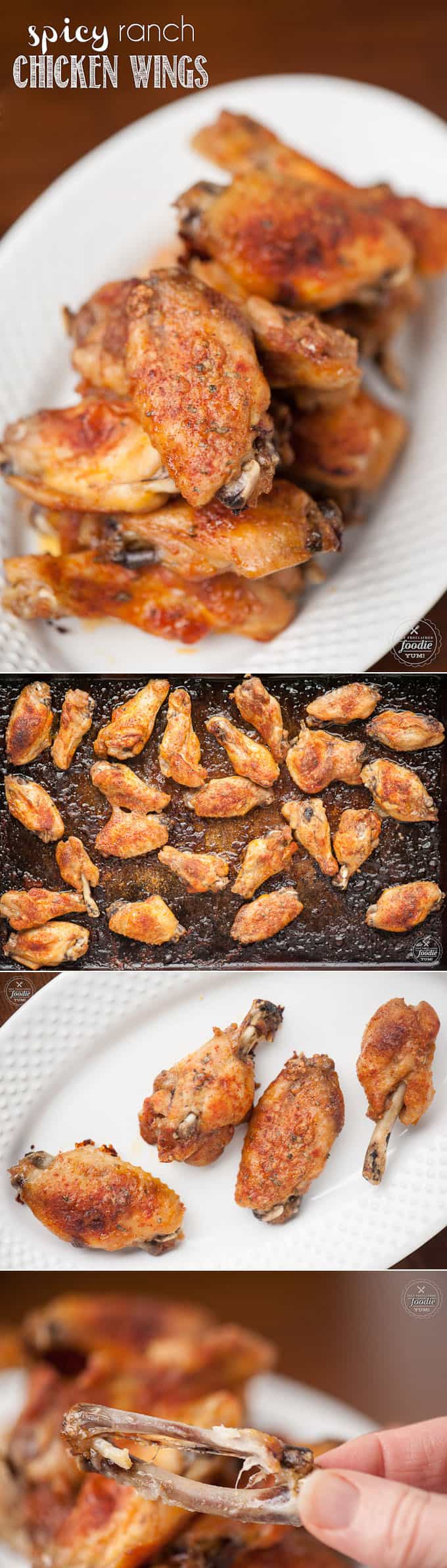 Everyone knows fall off the bone wings are one of the best finger licking game day snacks, and these Spicy Ranch Chicken Wings are fantastic.