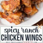 spicy ranch chicken wing recipe
