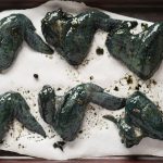 With a little black food coloring and Asian marinade, these spooky Stranger Wings look like roasted bat wings and are the perfect Halloween party food!