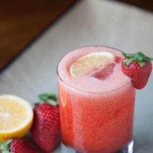 blended Strawberry Lemonade Whiskey Sour
