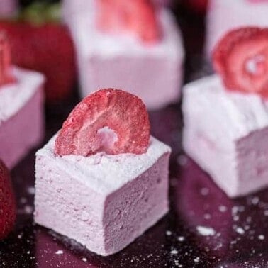 Homemade marshmallows are a real treat, and these Strawberry Marshmallows made with fresh strawberry puree take them to a whole new level!