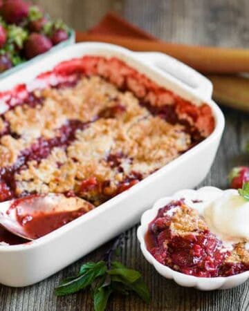 Strawberry Rhubarb Cobbler recipe