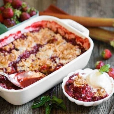 Strawberry Rhubarb Cobbler recipe