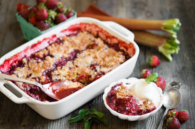 Strawberry Rhubarb Cobbler recipe