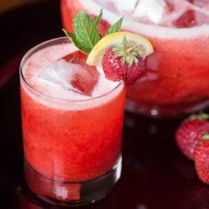 strawberry rhubarb lemonade.