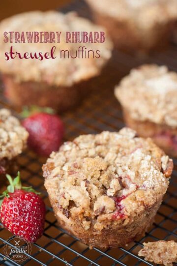 Strawberry Rhubarb Streusel Muffins Self Proclaimed Foodie